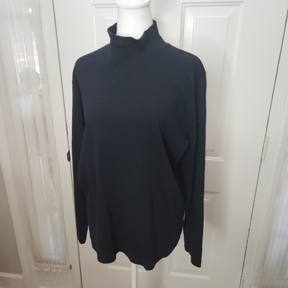 Jones New York Sport Black Mock Turtleneck Top Size 1X Plus